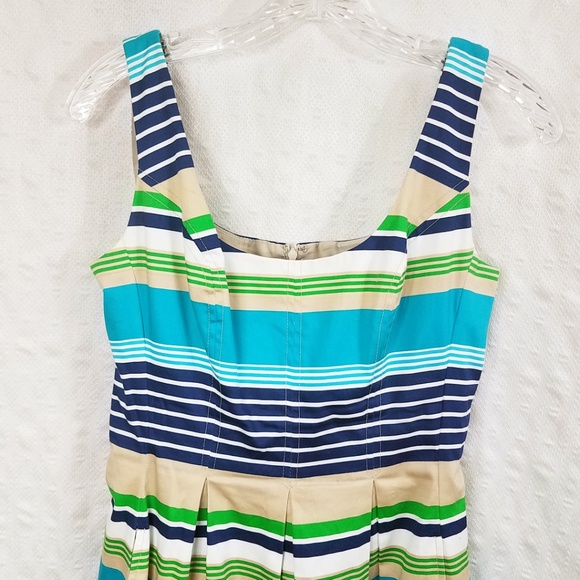 Nine West Lined Women's Summer Sun Halter Dress - Picture 2 of 8